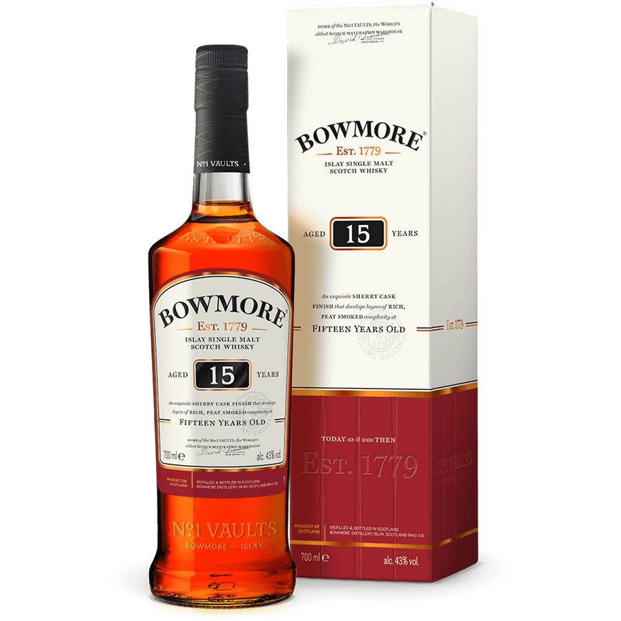 Bowmore 15 Year Old Sherry Oak Cask Single Malt Scotch Whiskey
