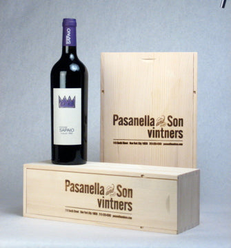 gift wine bottle and box