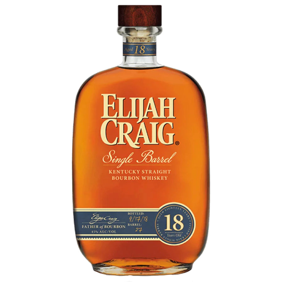 Elijah Craig 18-Year-Old Single Barrel Whiskey 750ml