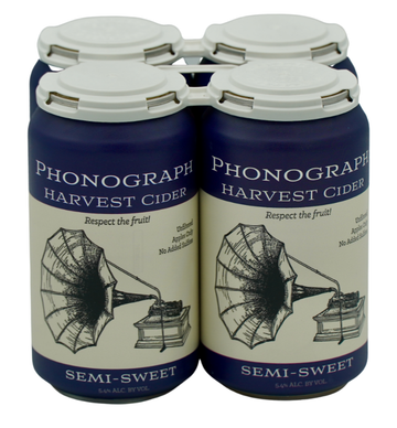 Phonograph Harvest Cider Semi-Sweet Can